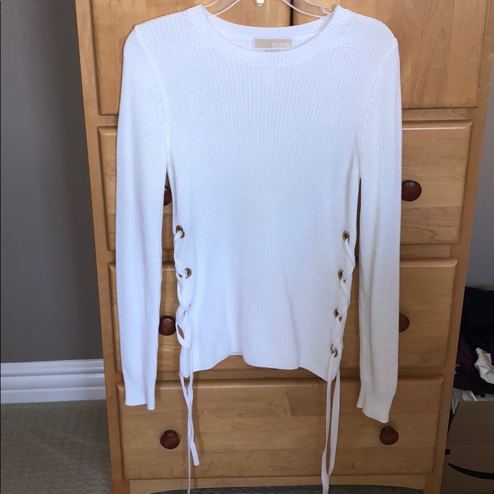 micheal kors white sweater